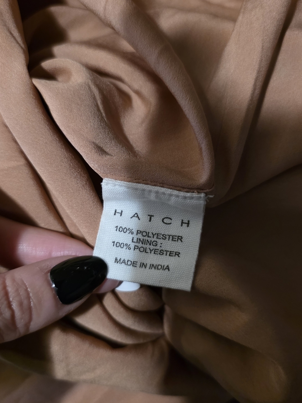 HATCH Maternity Dress Long Satin Pleated Rose Gold Size 1/S - Picture 10 of 12